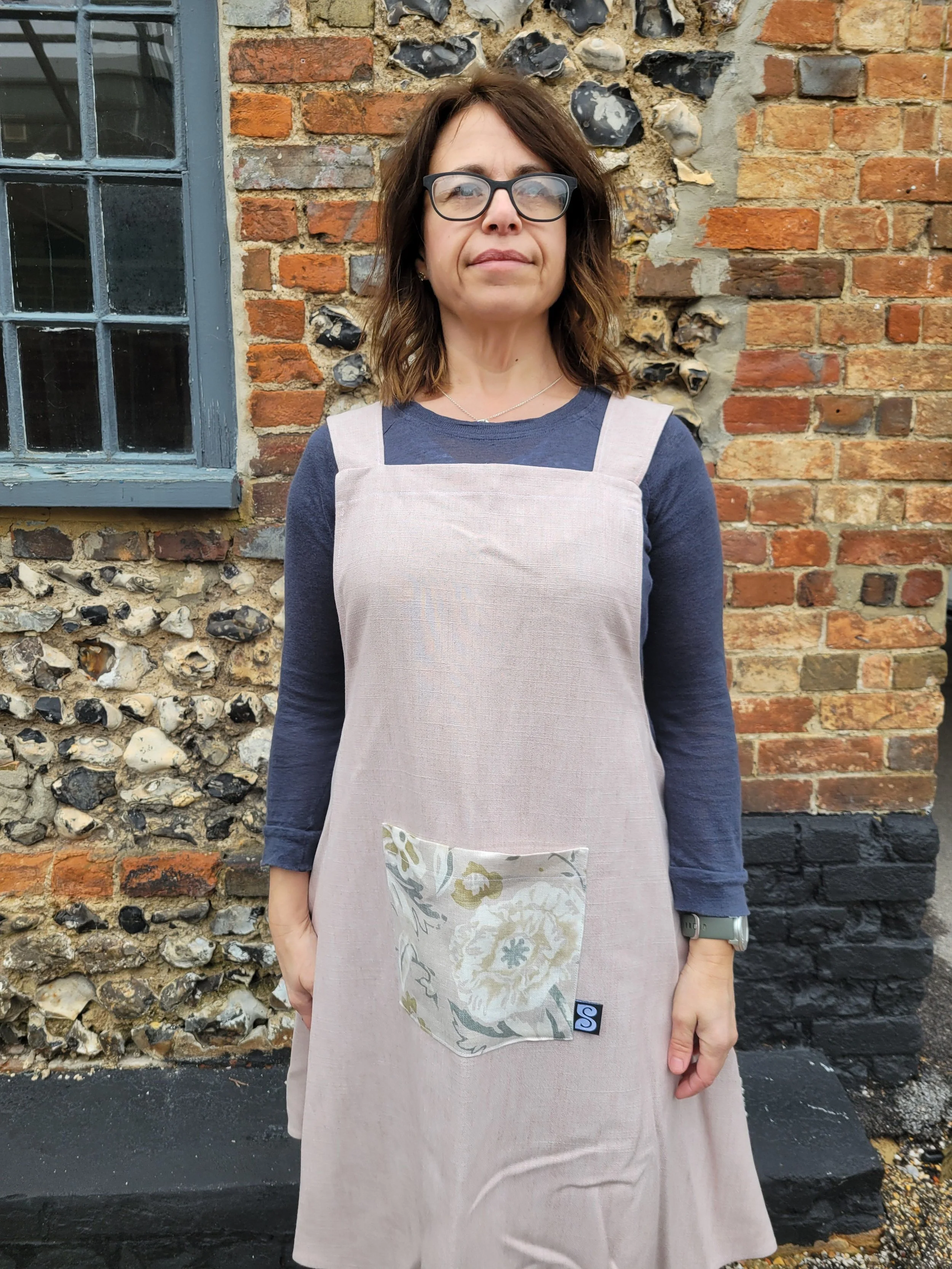 Faded flower japanese style apron.jpg