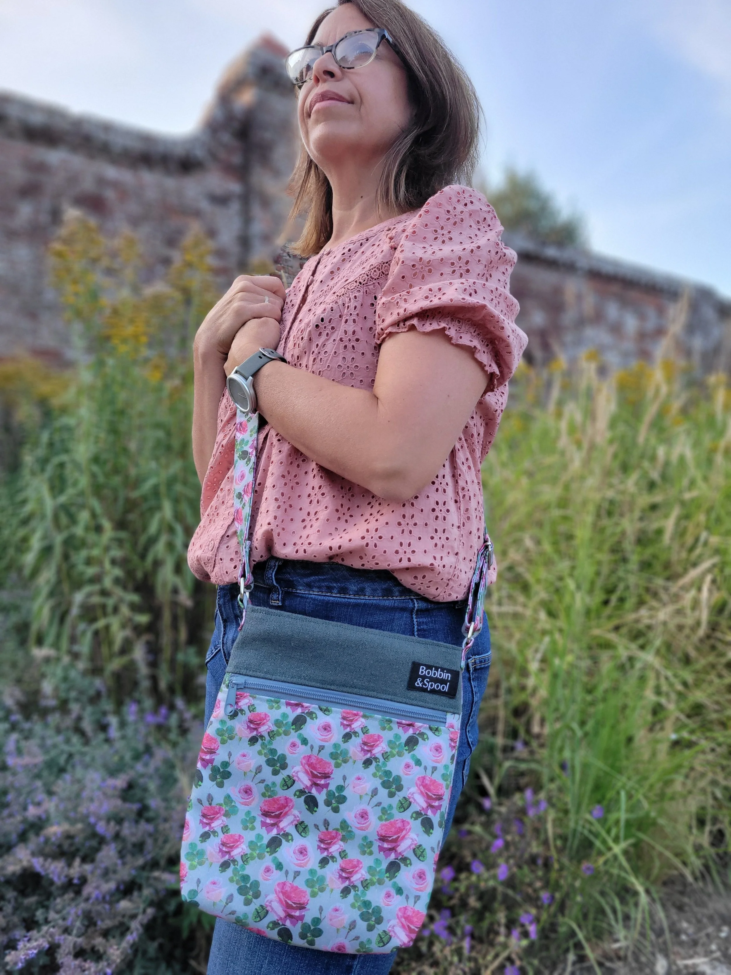 Front view of Botanica rose shoulder bag.jpg