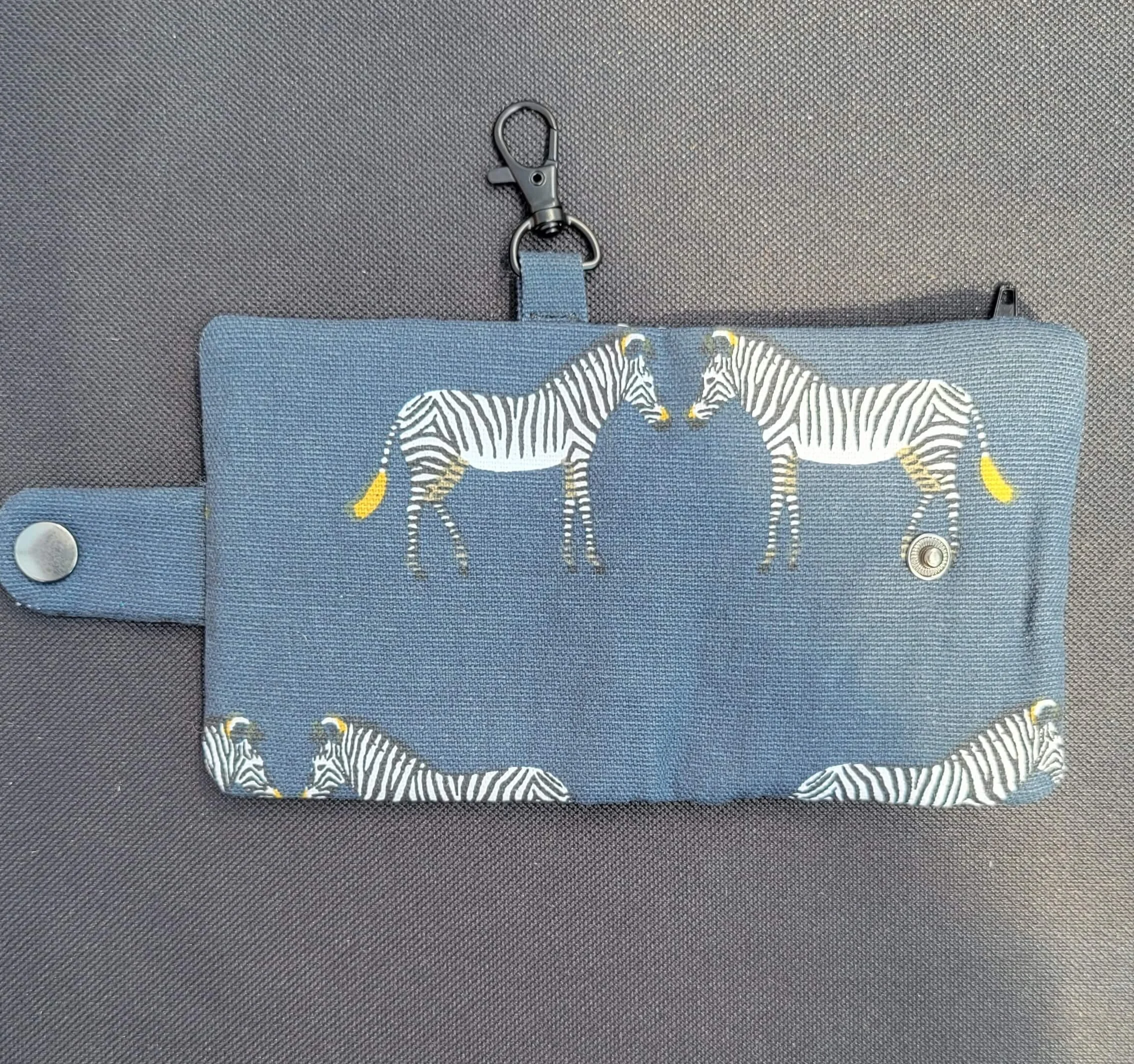 Back view of handmade sustainable zebra wallet.jpg