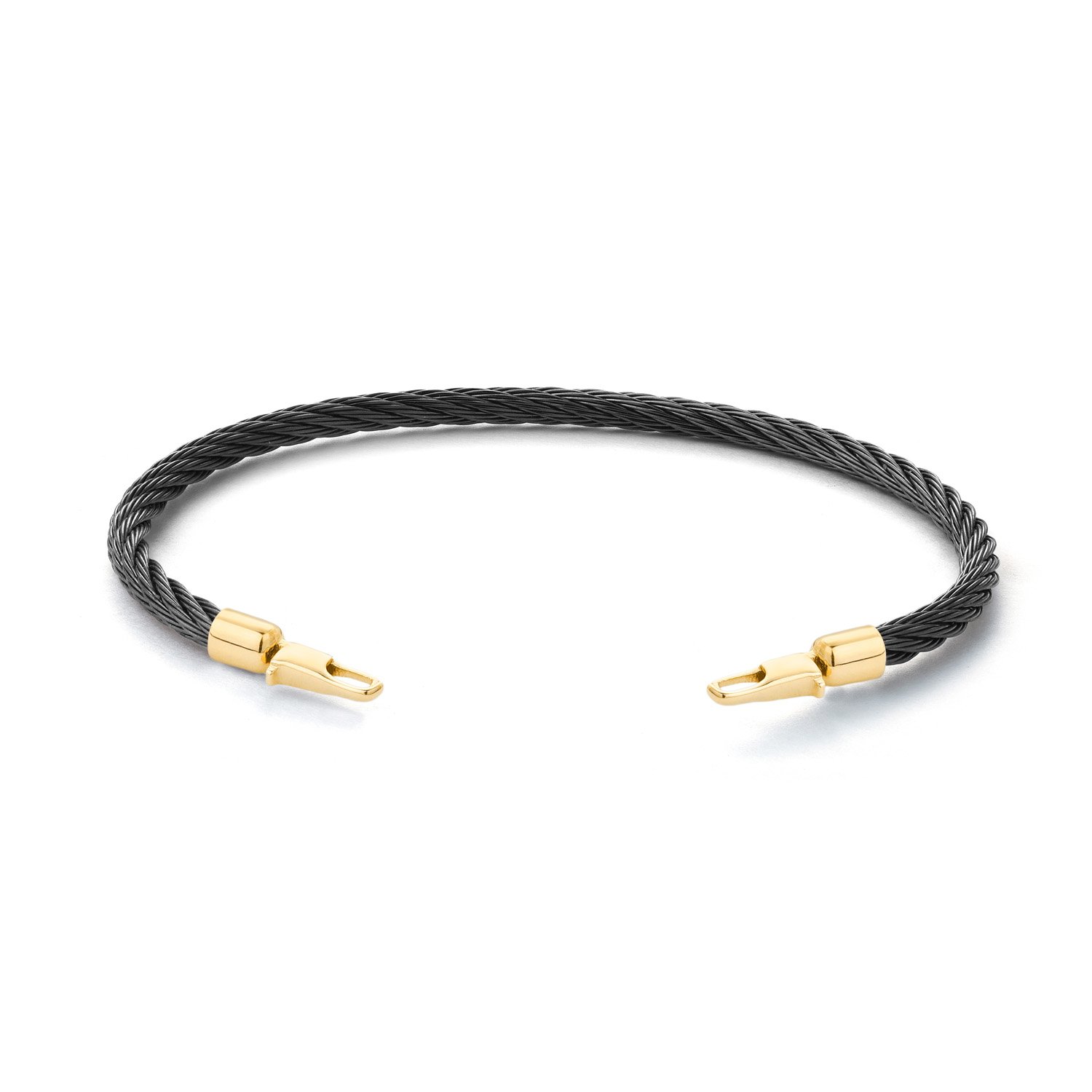 Black Steel Cord con cierre en Oro