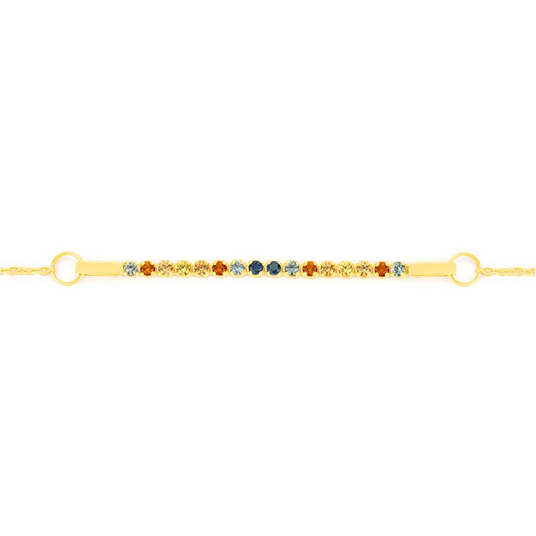 Tropical Tennis Chain Bracelet