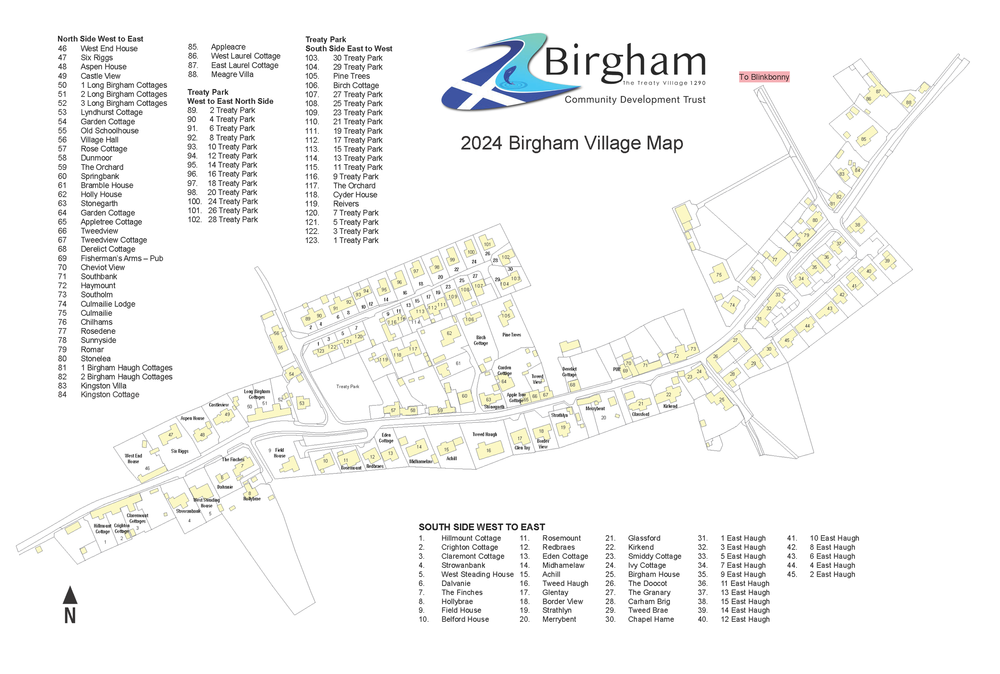 Map — Birgham Village