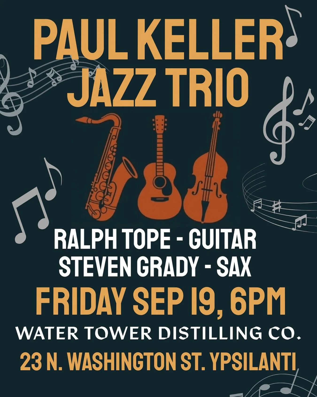 Join us next Friday, September 12th starting at 6PM. We&rsquo;ll be having another round of amazing jazz by the great @paulkellerjazz ! We will have Happy Hour 4PM-6PM so come early, wet your whistle, and sit back and enjoy some great tunes! We will 