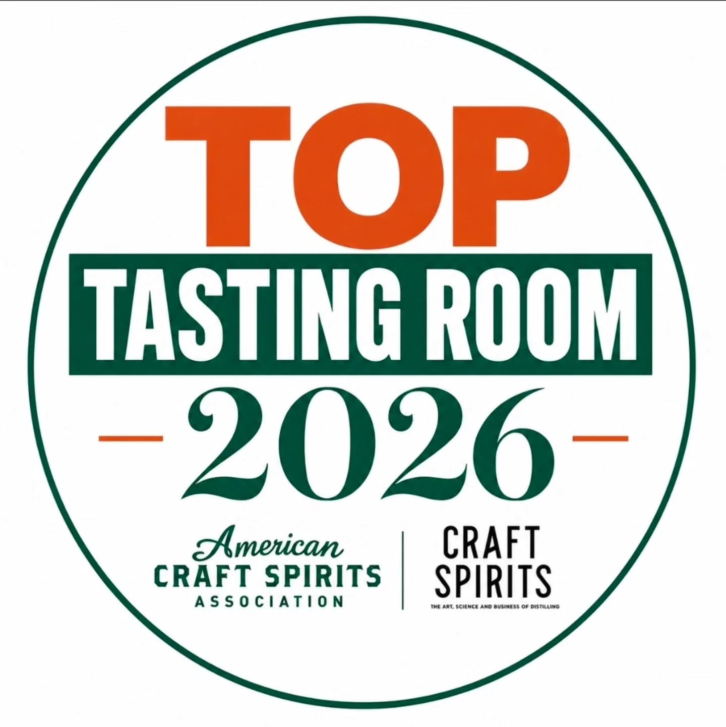 Big time news! We were just named one of @craftspiritsus Top Tasting Rooms in the country!!!
This is such an amazing honor, and we're so grateful for everyone who's come and enjoyed a night with us!