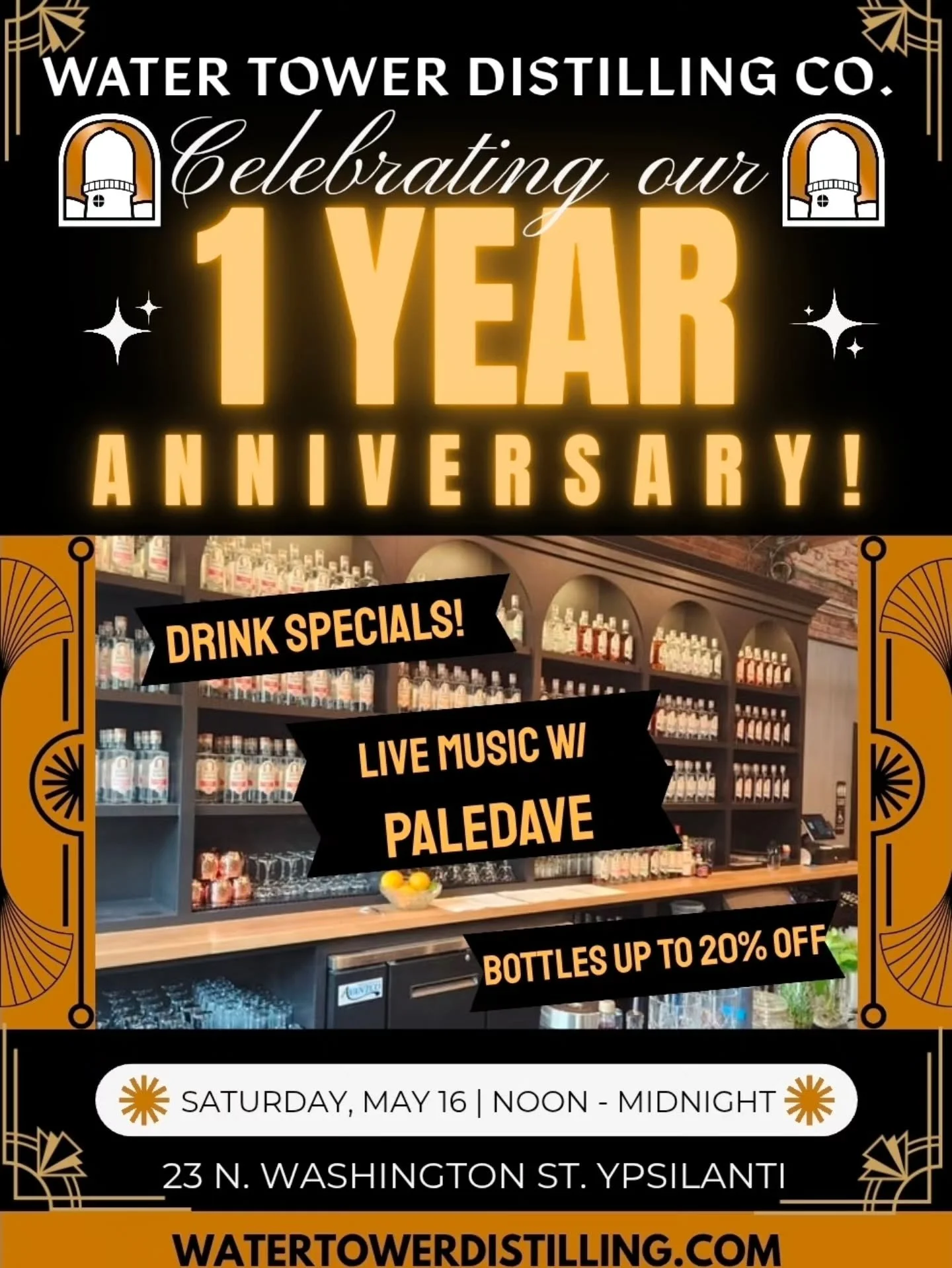 Saturday May 16 is our One Year Anniversary!!!
We're going to be open from Noon to Midnight, with Happy Hour from 12-4pm
We'll have Drink Specials, bottle discounts, live music with @paledave2026, and even Collectible Batch 1 bottles available!