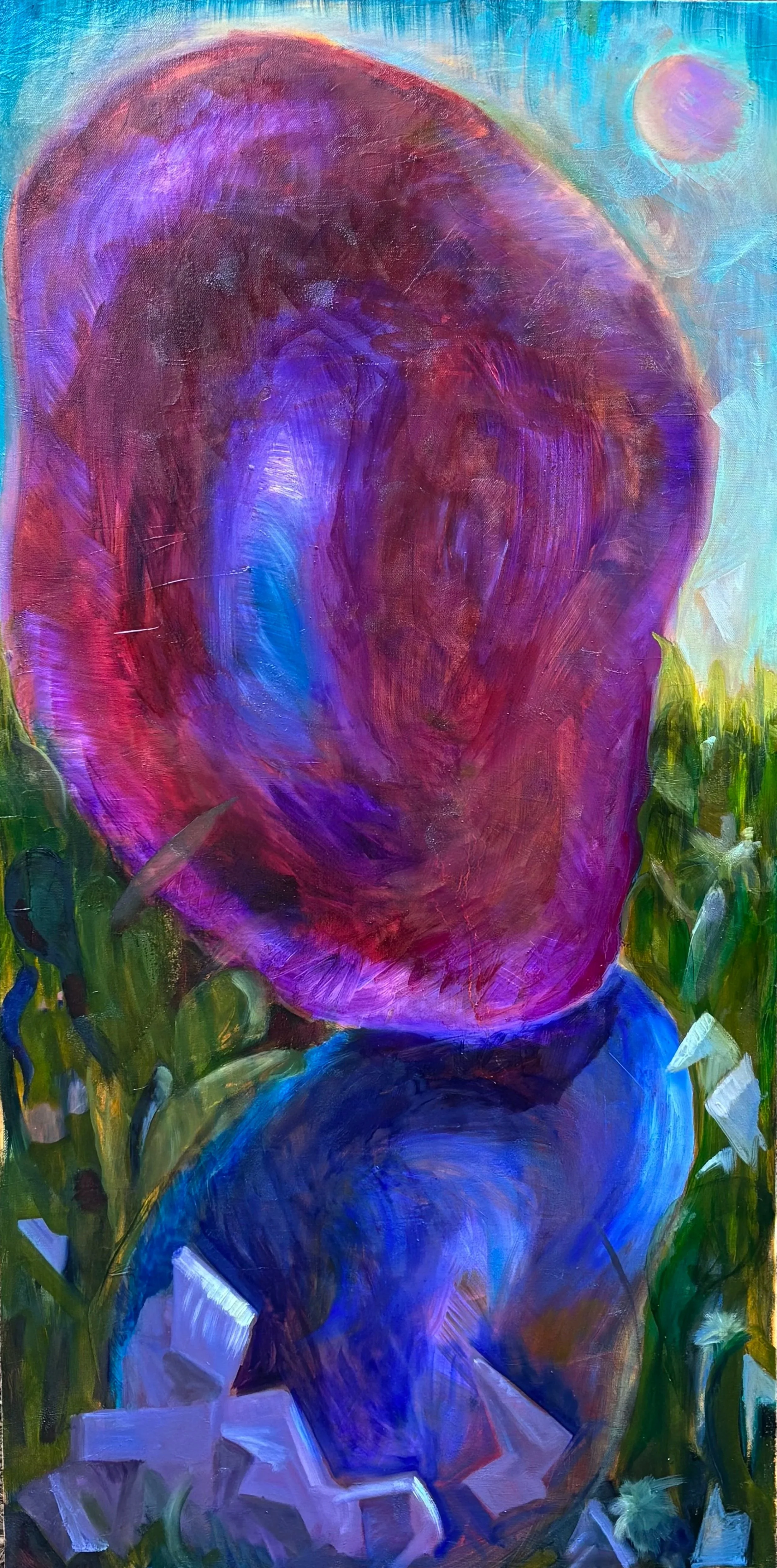 Small Objects, 2026, Oil on canvas, 48 x 24 in