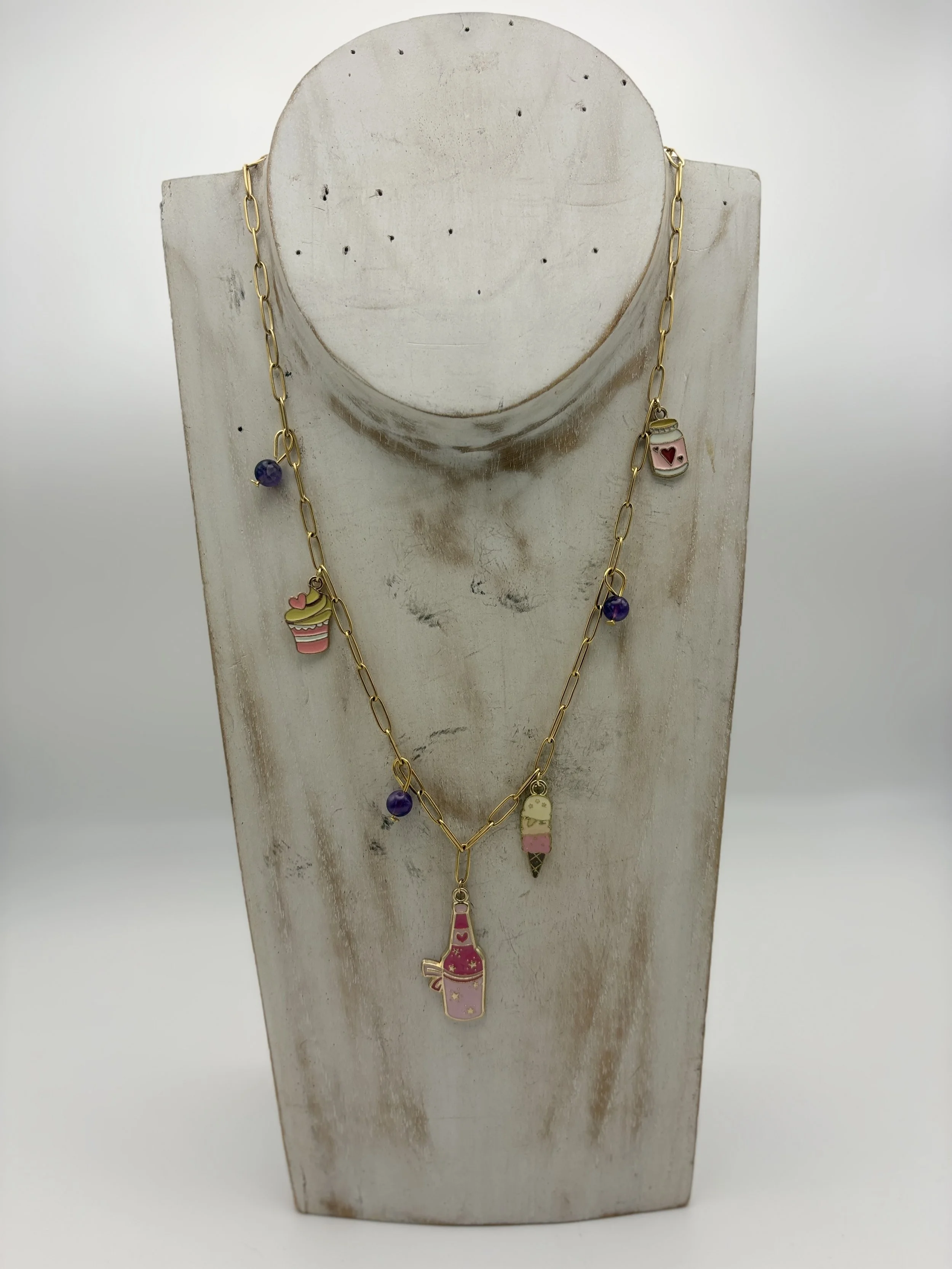 Collier douce magie améthyste