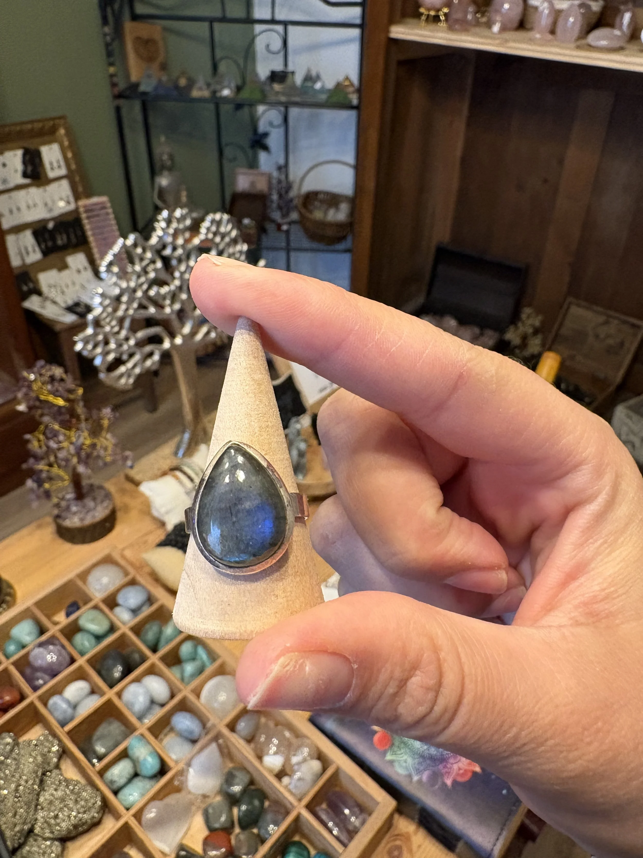 Bague Labradorite Goutte