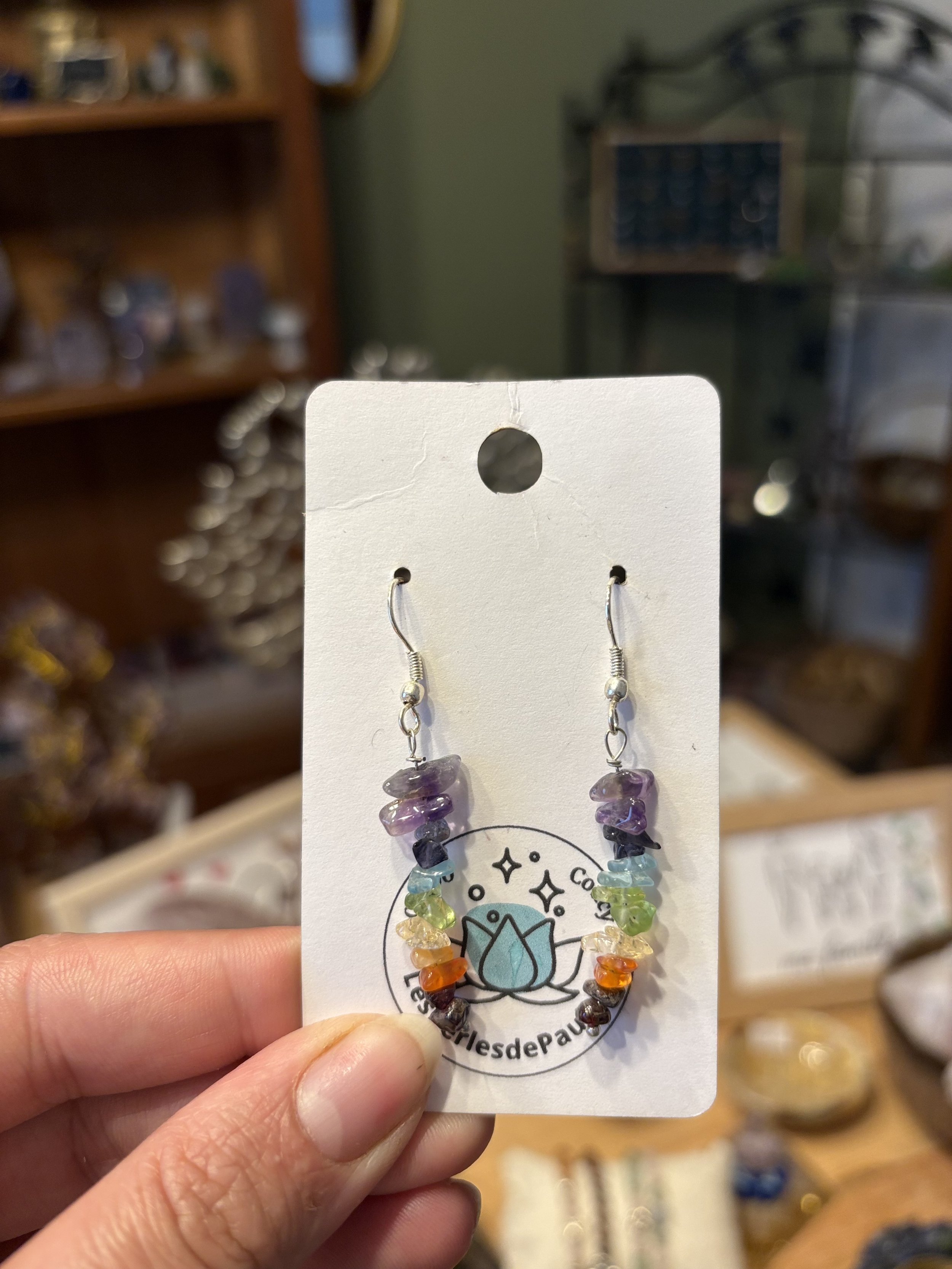Boucles d’oreilles 7 chakras