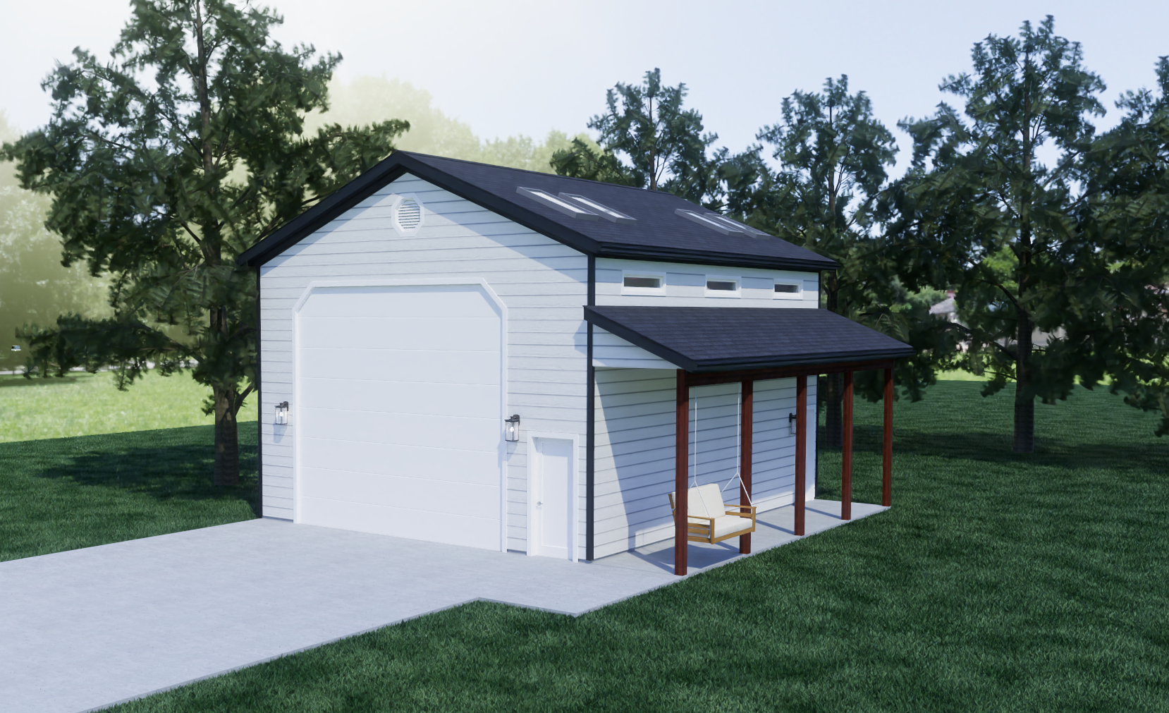 Gabled Shop with Porch
