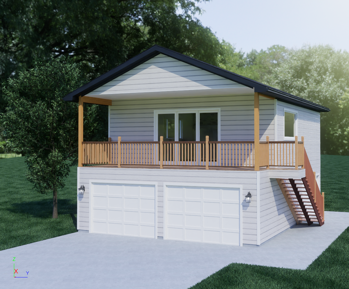 Carriage House with Balcony
