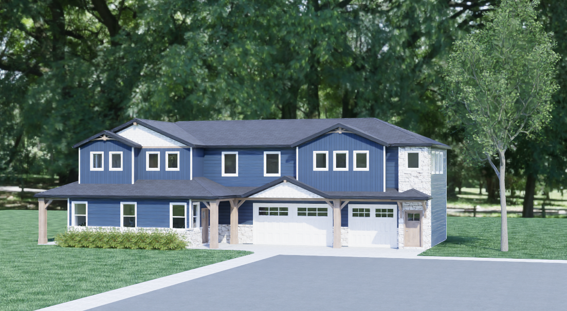 Blue Two Story — Concept 2