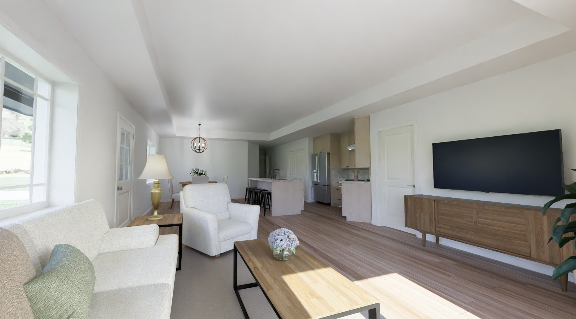 Classic Ranch interior rendering, view 2