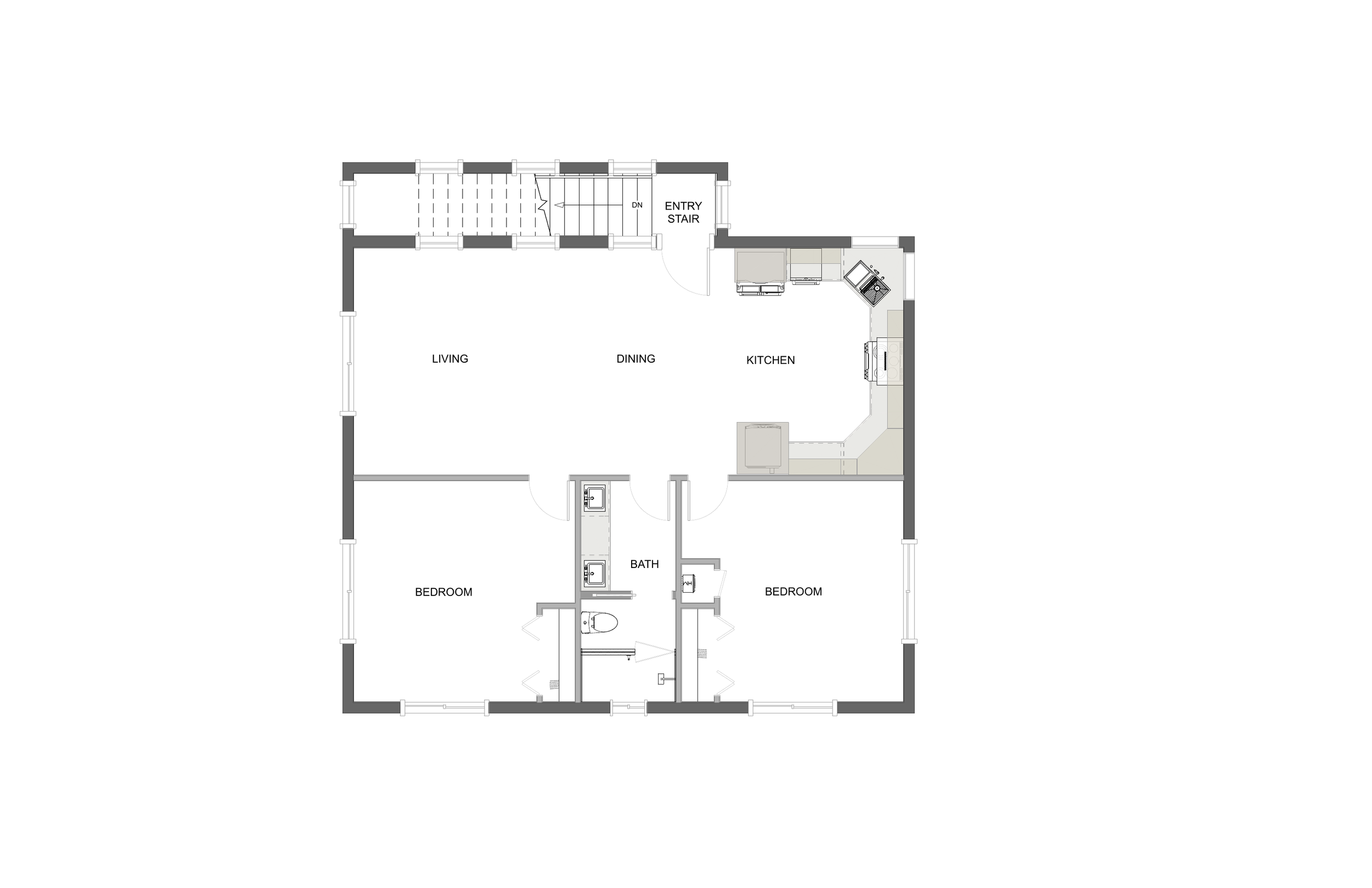 Garage with Upper Level upper floor plan