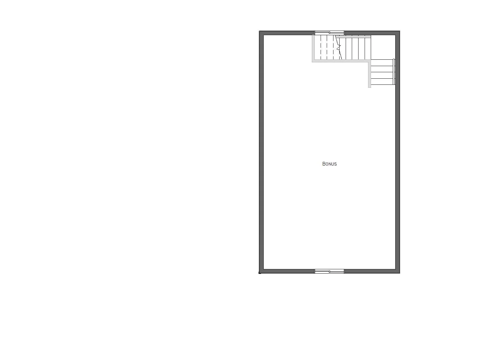 Garage with Loft level 2 floor plan