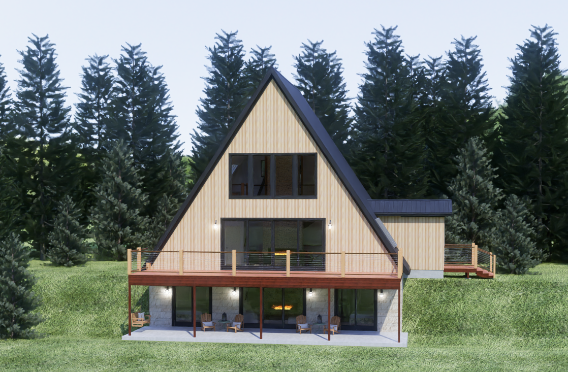 Modern A-Frame Cabin