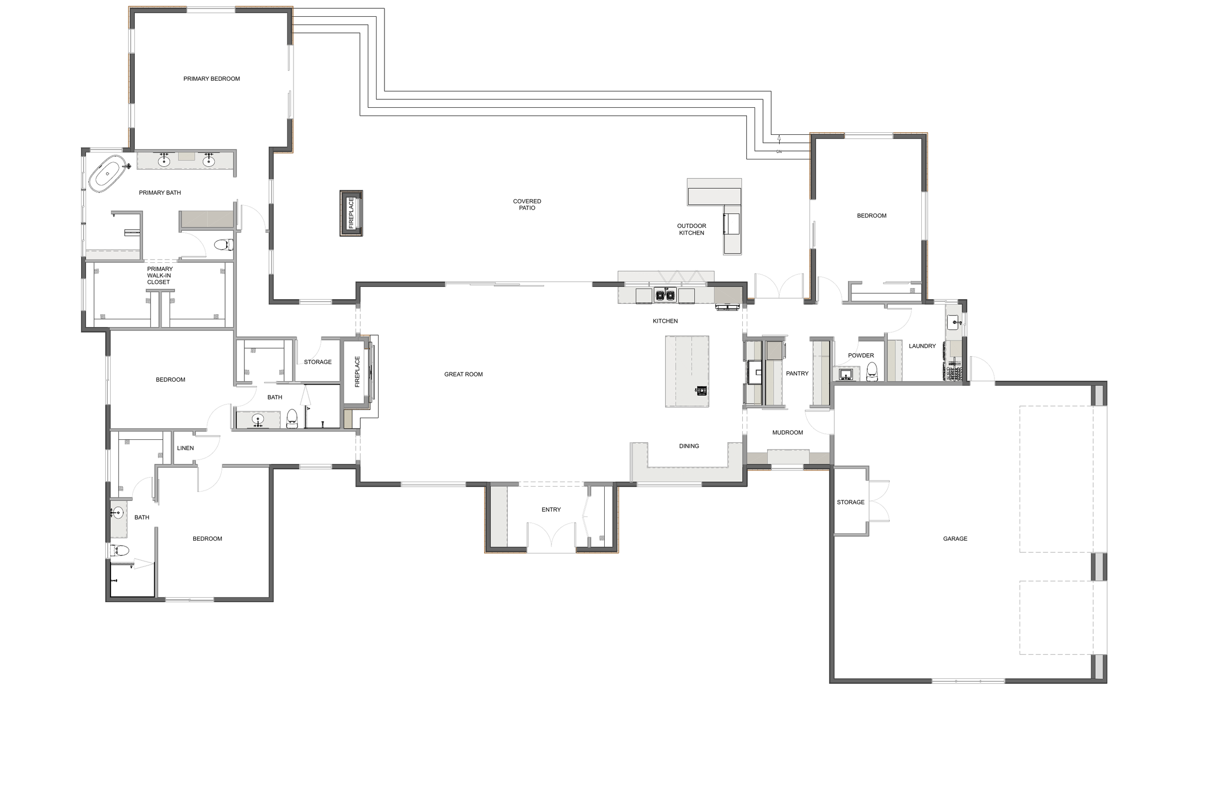 Timber Entry Ranch floor plan