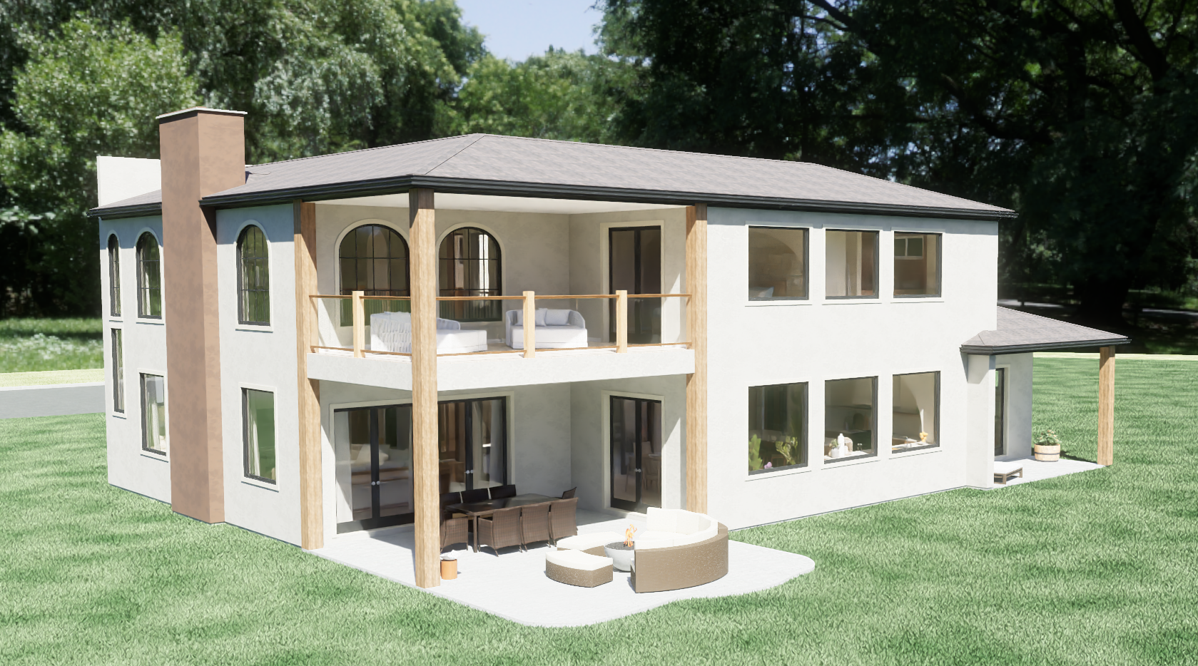 Modern Stucco Home