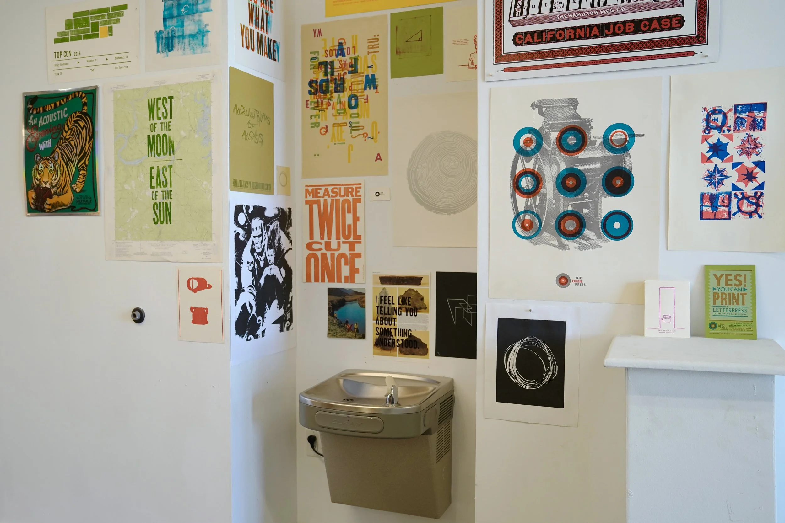 december-january exhibition "the open press x above the water fountain"