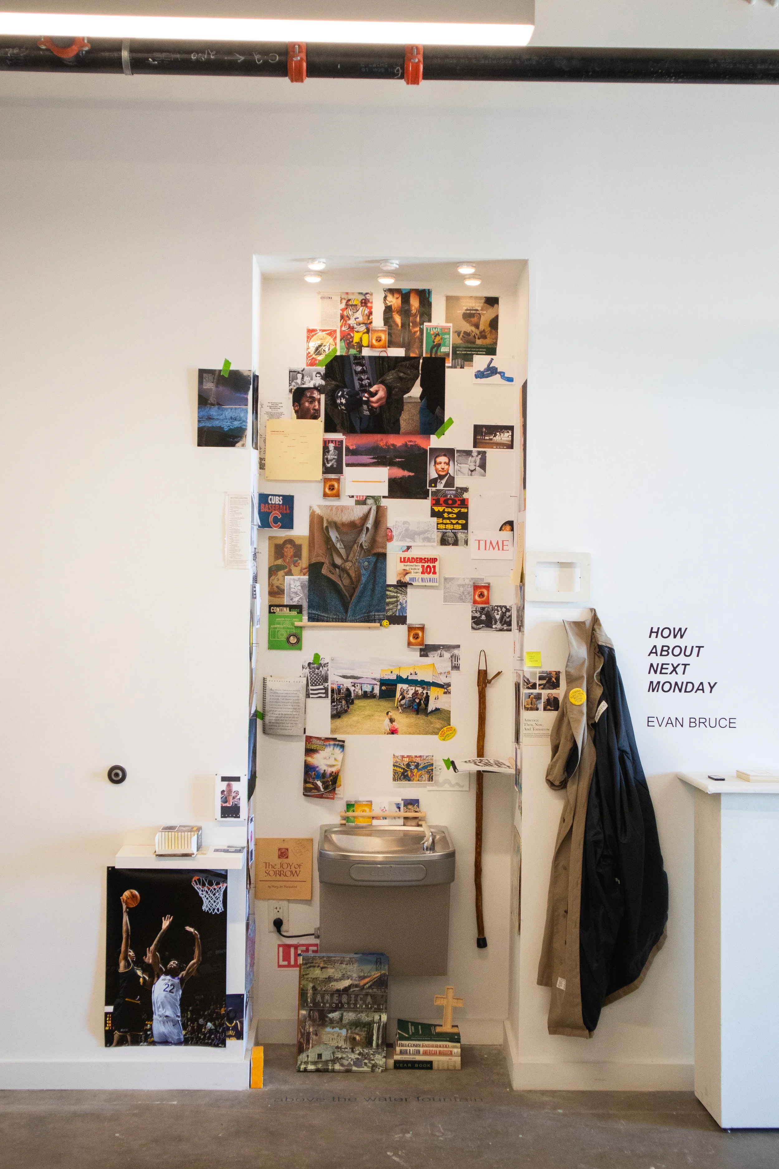 october - november exhibition, "how about next monday" evan bruce