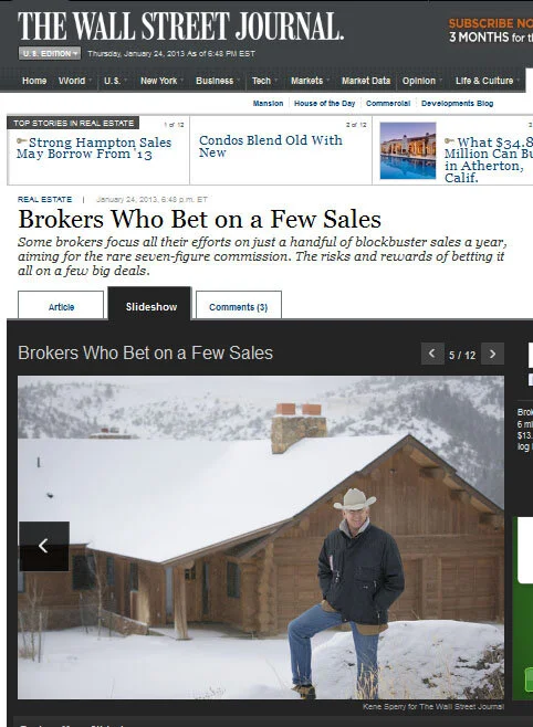 Ranch Real Estate Client Profiled by Wall Street Journal