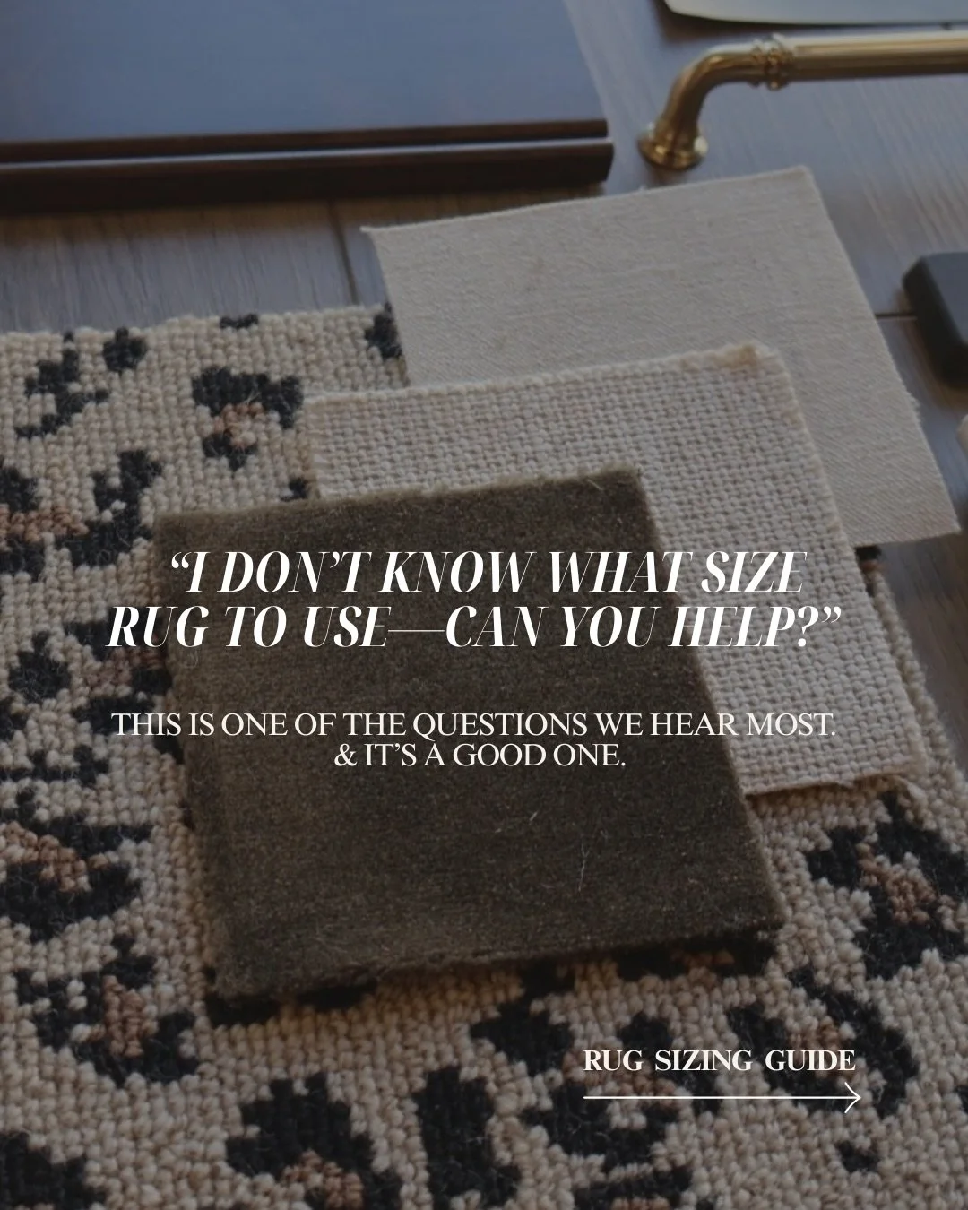 The right rug size changes everything. Swipe for the sizing guide we swear by. 📐