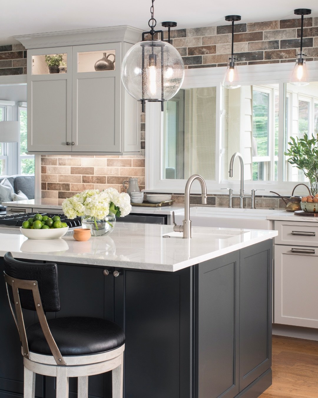 When we design a kitchen, it is not only beautiful, it is also about functionality. 

This one blends modern farmhouse charm with refined touches that bring an easy vibe. 

We&rsquo;ve added double sinks&mdash;once you experience the convenience, the