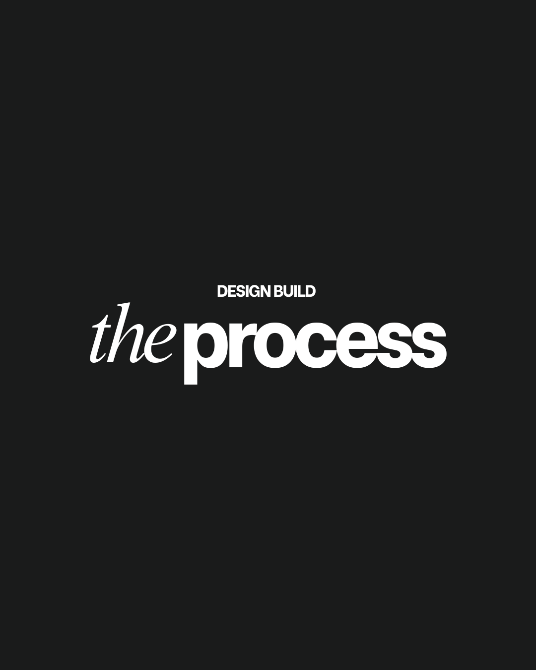 Design Build: The Process 