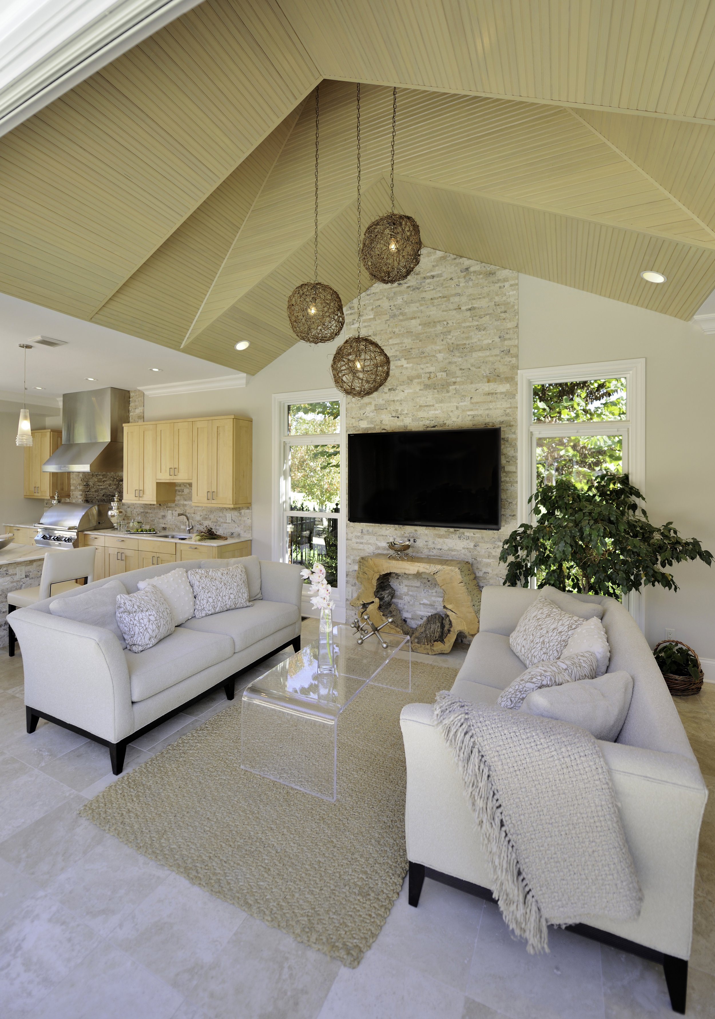 Poolhouse Interior Design, Custom Design in St. Louis