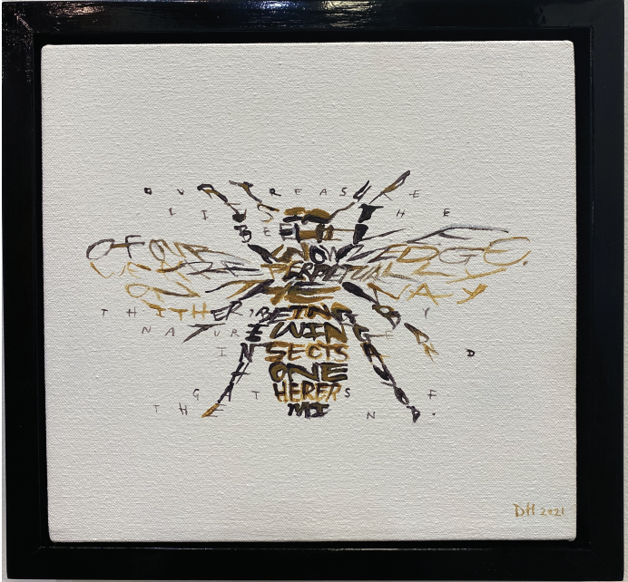 HONEY BEE (Text: Quote from Friedrich Nietzsche)