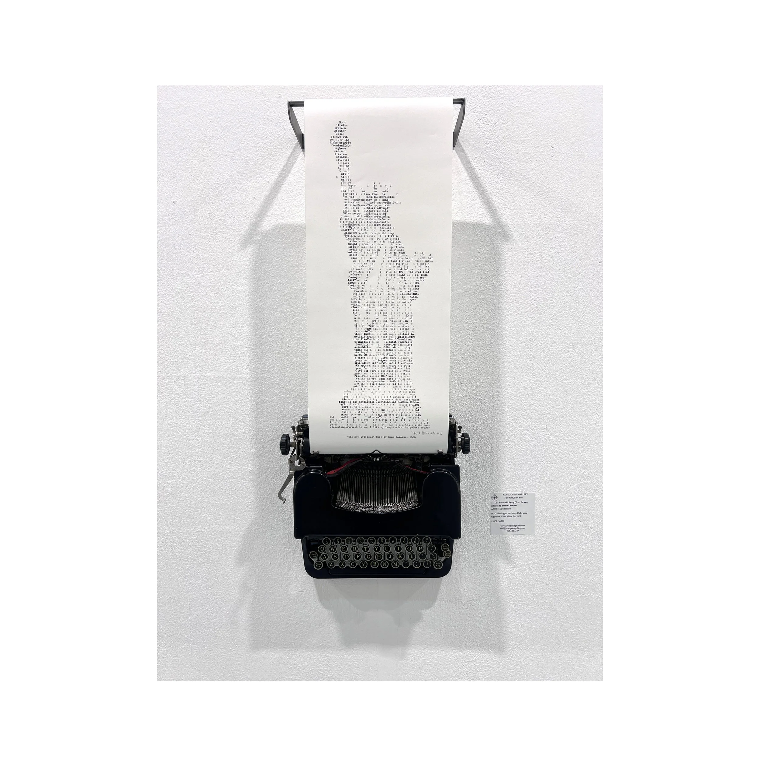 Statue of Liberty (Text: the new colossus by Emma Lazarus)