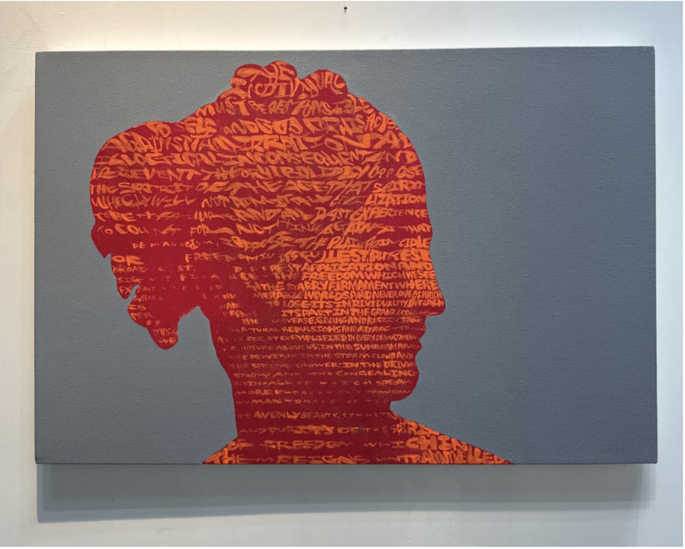 VENUS VICTRIX IN ORANGE (Text: From Victoria Woodhull speech)