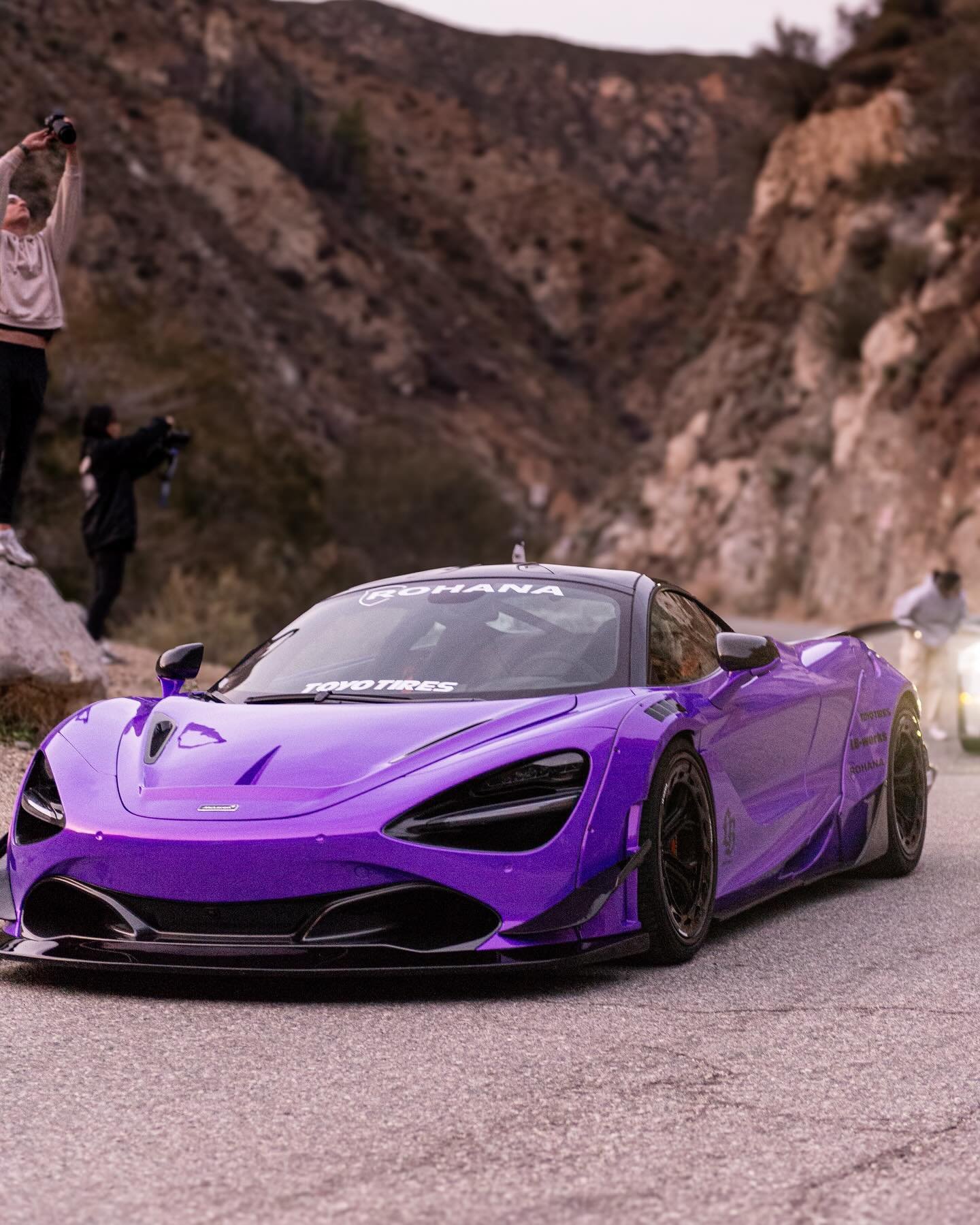 Shooting this #LBworks collabed McLaren 720s was such a blast. 😈🔥
Body kit by @libertywalkkato 
@Rohanawheels Aero Forged RFG29
@inozetek Metallic Royalty Purple 
And talk about awesome lighting in the canyons! @angelarohana @libertywalknation
#lib