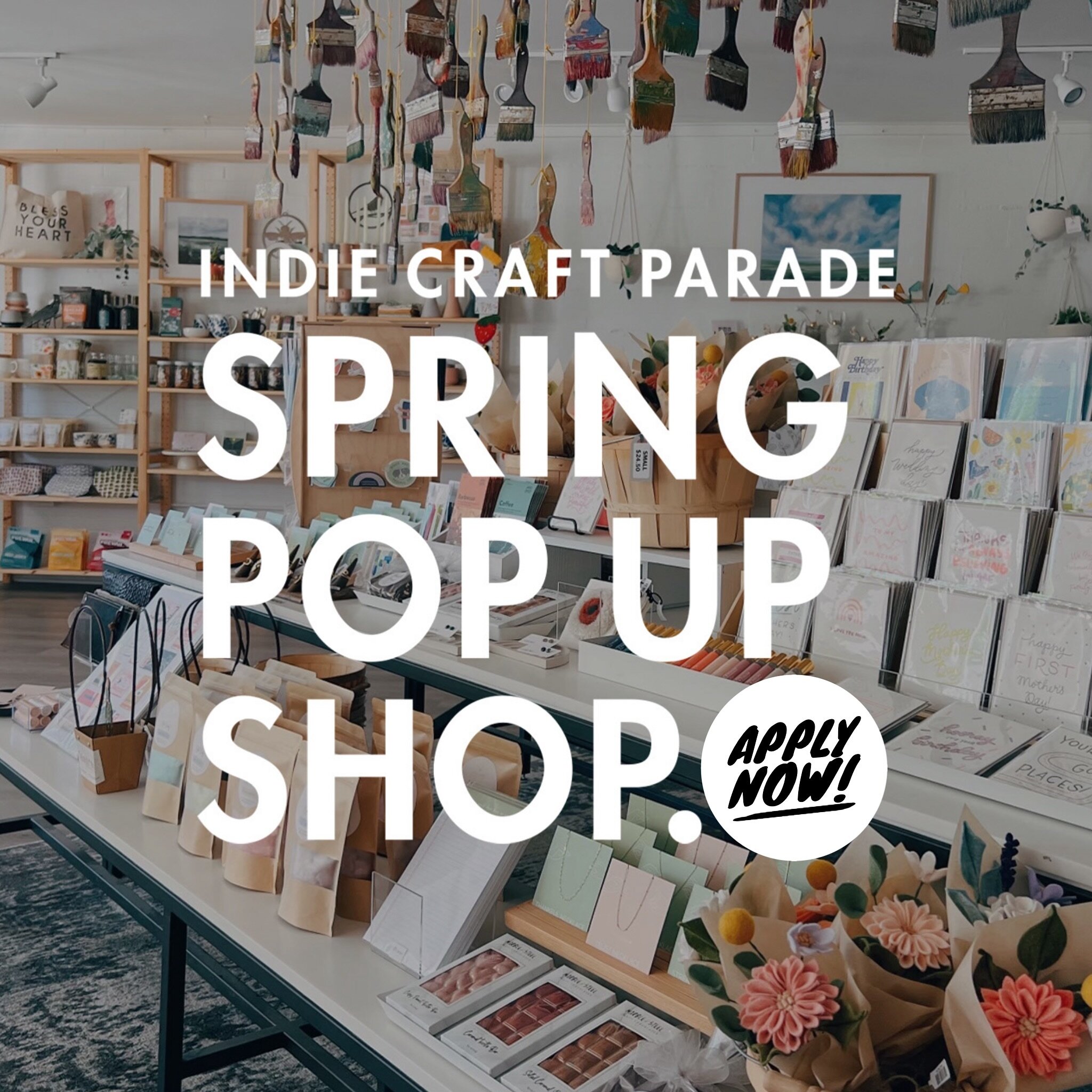 🌷Spring Pop Up Shop &amp; Mini Market: APPLY NOW! Makers, if you&rsquo;re interested in having your goods in our next pop up shop, or if you want to exhibit in person at the spring mini market, submit your work now at the links in bio! Applications 