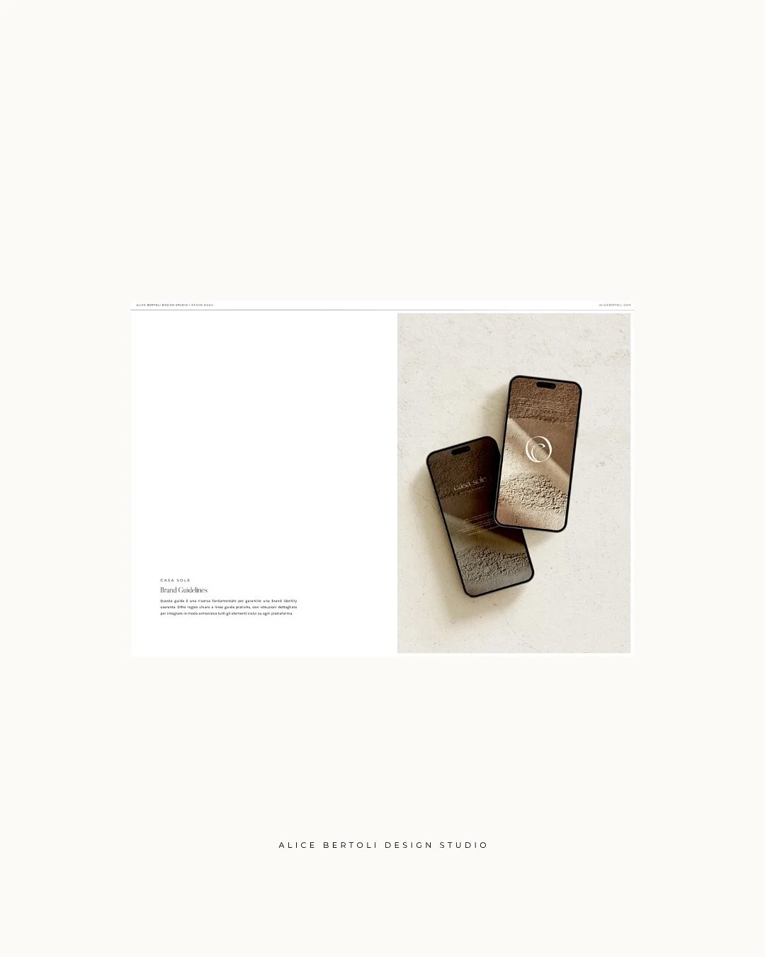 Inside the brand (book) &mdash; a curated glimpse into the latest identity crafted for Casa Sole Boutique Apartment, a refined escape to reconnect and recharge in the quiet beauty of Switzerland 🇨🇭🤍