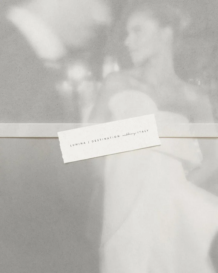 A glimpse into Lumina &mdash; an Italian destination wedding agency blending timeless romance with modern design.
 We&rsquo;re currently shaping their brand and website experience, designed to feel as effortless and refined as the celebrations they c