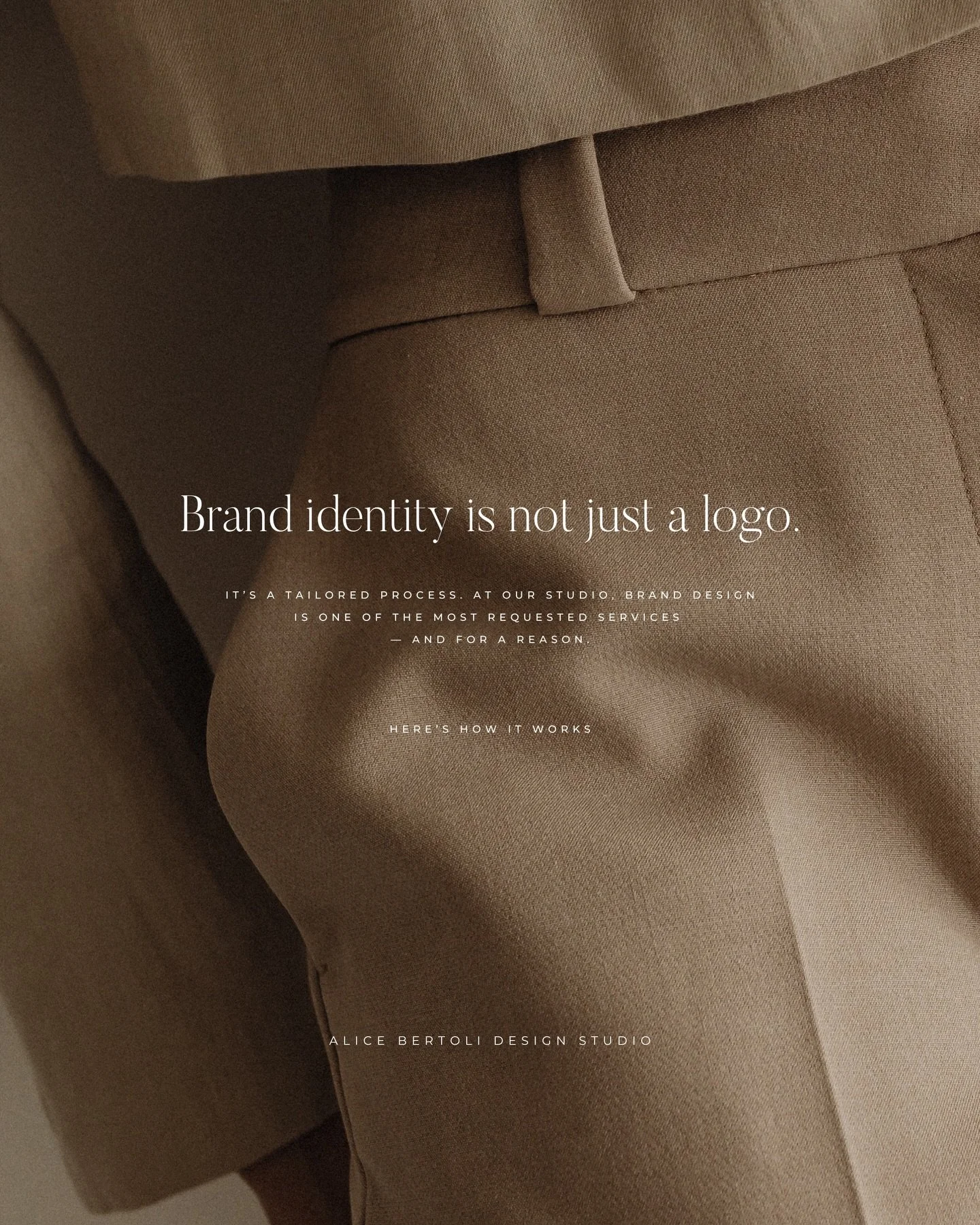 Brand identity is not just a logo. 

It&rsquo;s a tailored, structured process built around the essence of each brand. From the initial inquiry to concept development, all the way to the final brand suite, every step is guided by strategy, listening 