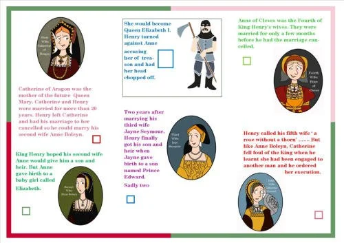 Kings and Queens Information Worksheet