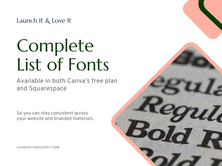 Every Font Available in Both Squarespace & Canva in 2026 (All 236 of ...