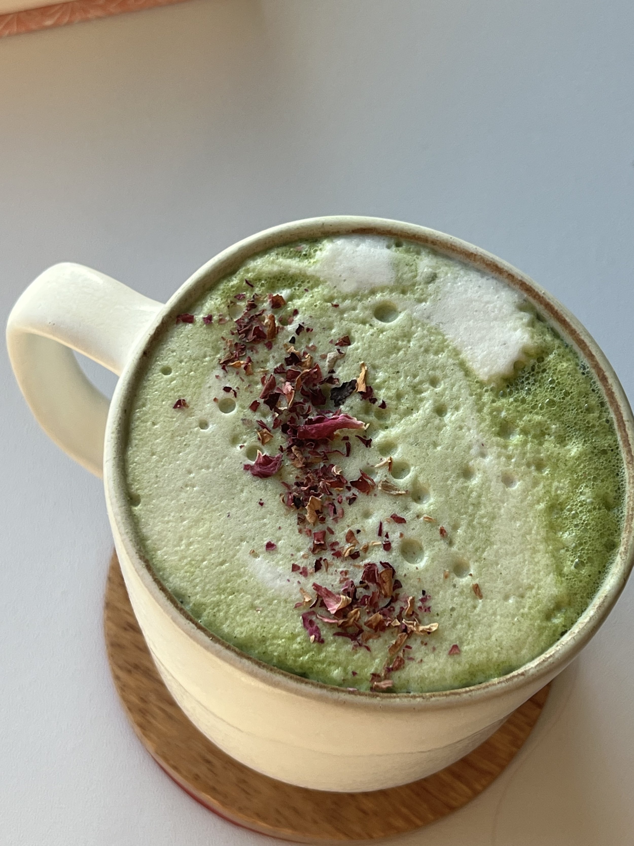 Mint & Rose Matcha Latte