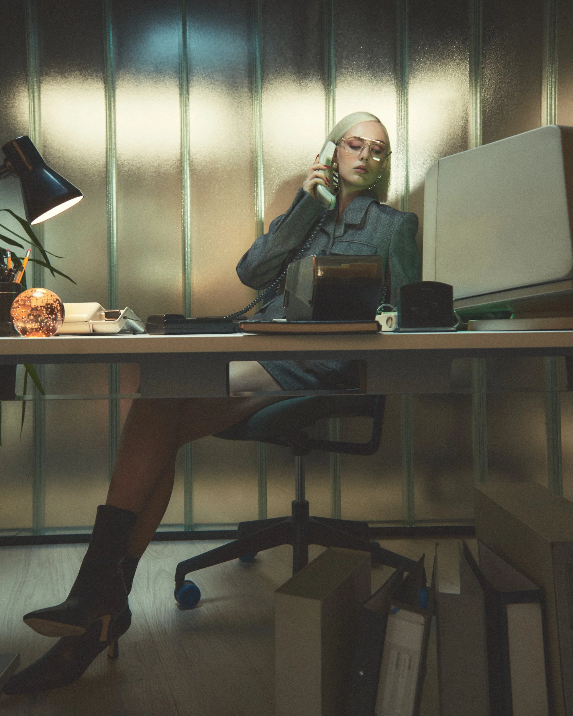 A personal project chasing the 80s aesthetic using fw25-26 outfits produced on printed editorial on 5eleven magazine 