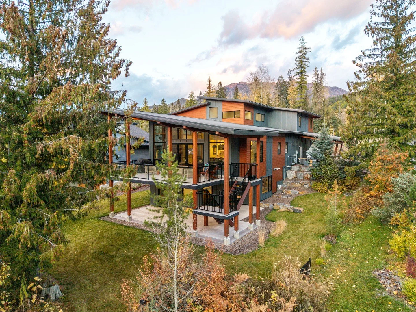 Site placement is one of the most important design decisions in a project.

This home was positioned to work with the natural topography, maintain sightlines, and minimize disruption to the surrounding landscape. The orientation allows for optimal da