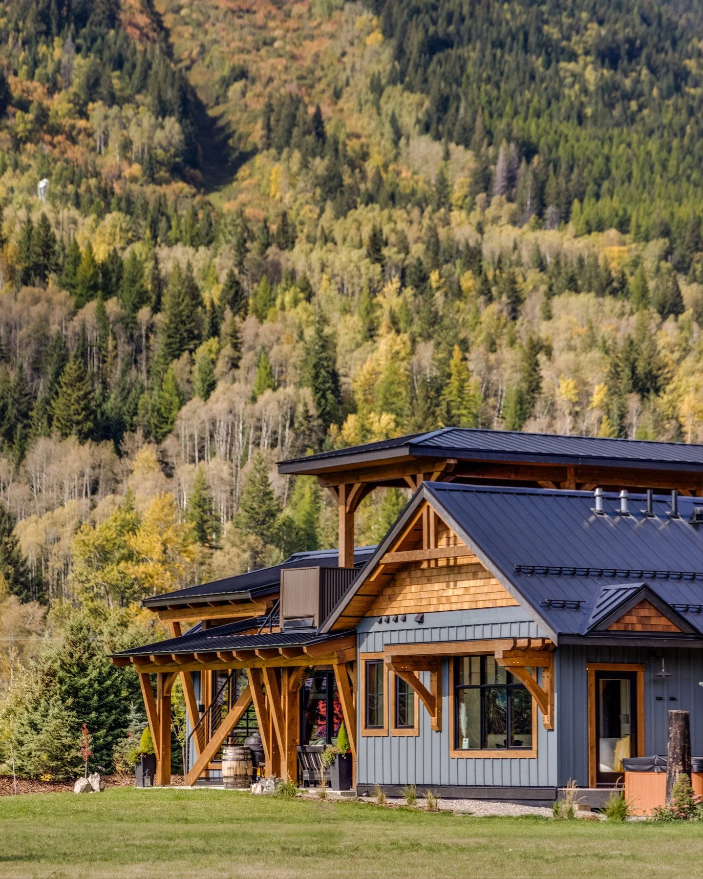 A considered approach to mountain living. Strong rooflines for snow management, durable materials, and covered outdoor areas that extend how the home is used year-round, and designed for how it's actually lived in. 

#mountainliving #homedesign #mode