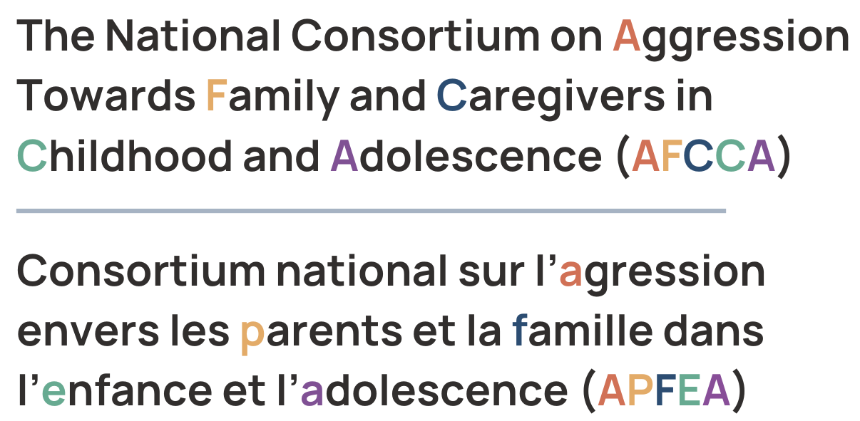 The National Consortium on Aggression Towards Family and Caregivers in Childhood and Adolescence