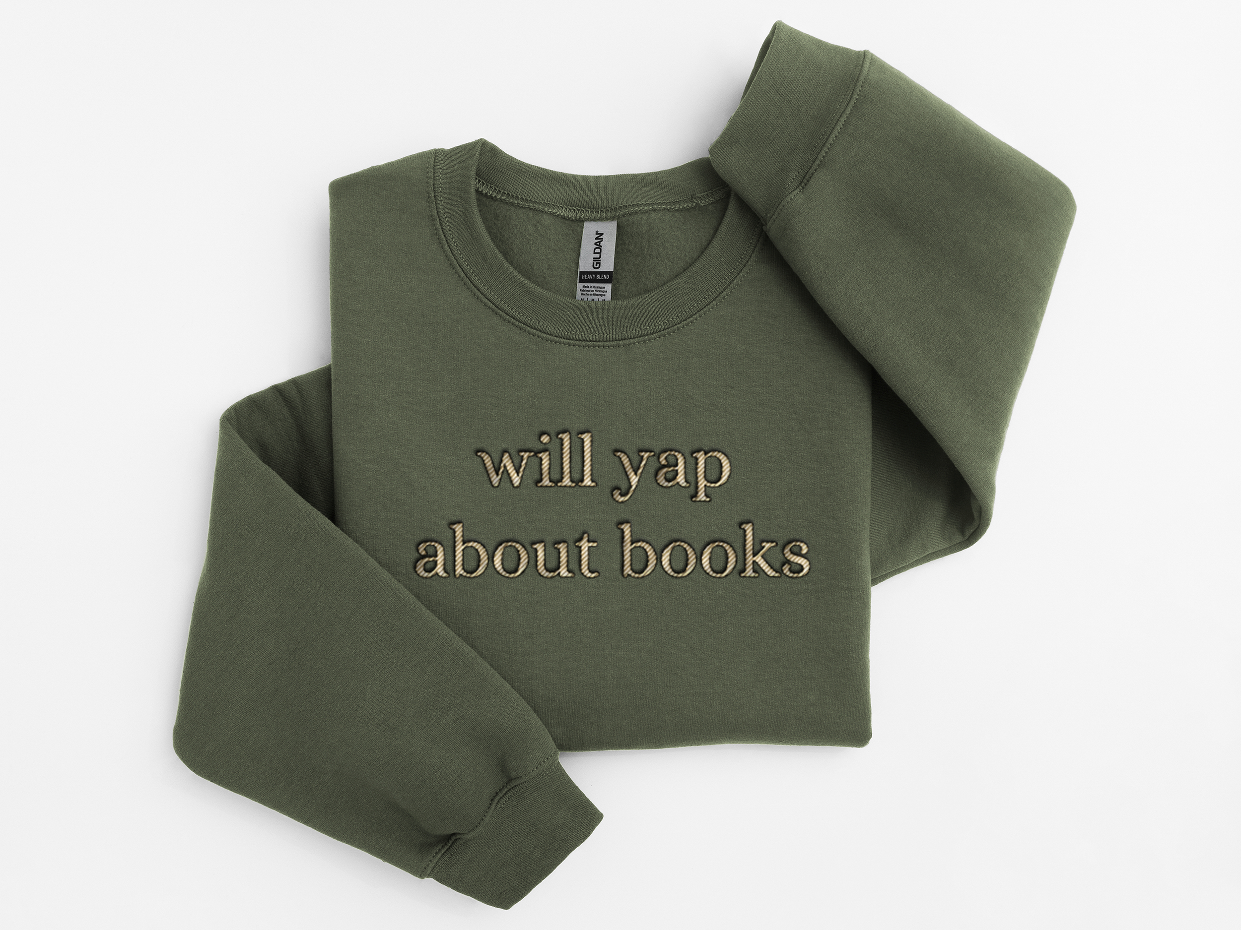 Will yap about books military green.png