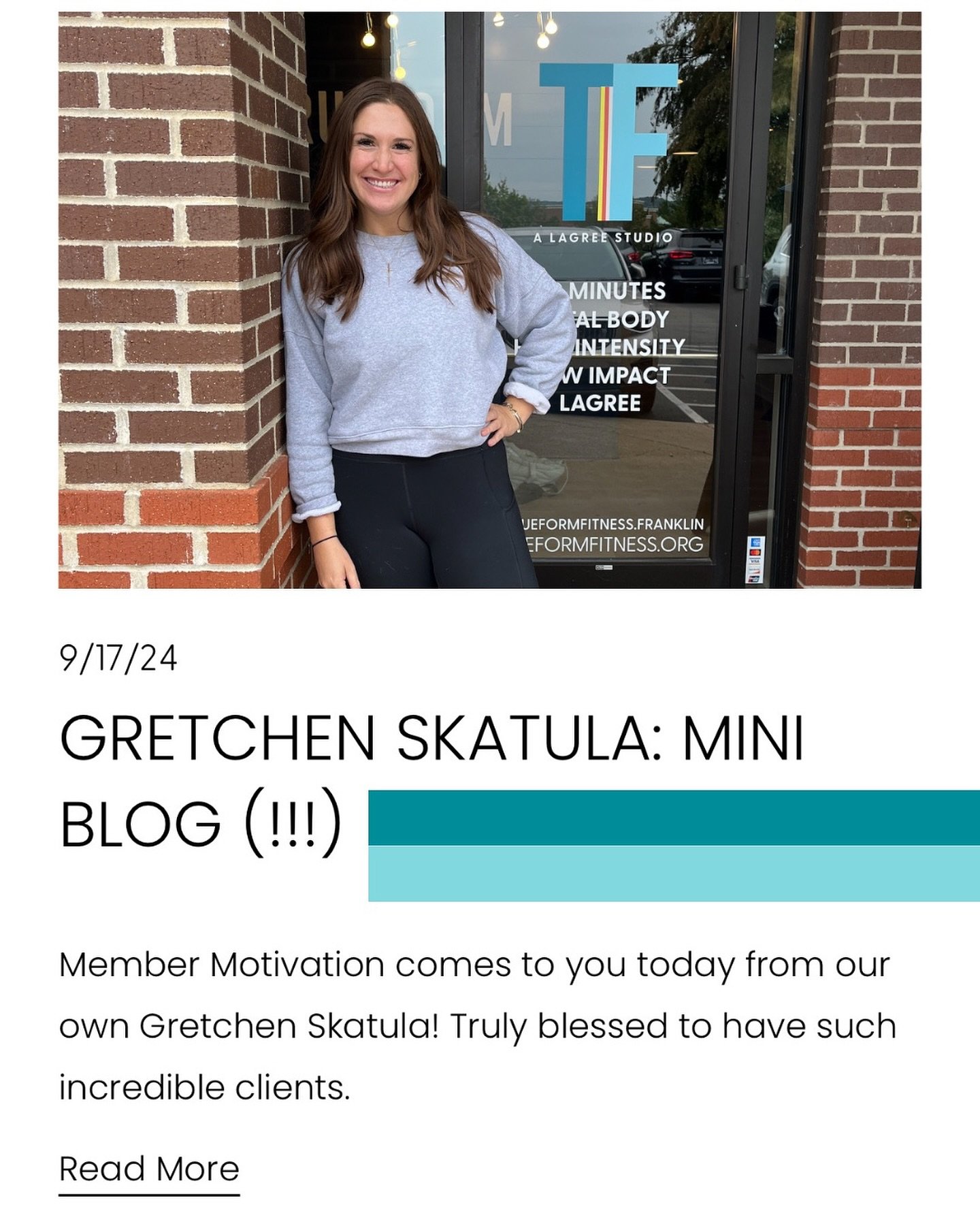 sweet words from a sweet friend. 💕

we LOVE hearing about how this studio has influenced you + your fitness journey. as a reminder, leave us a review + get a FREE CREDIT on us x 

#trueformfitness #lagreefitnessstudio #nashvilletn #franklintn #nashv