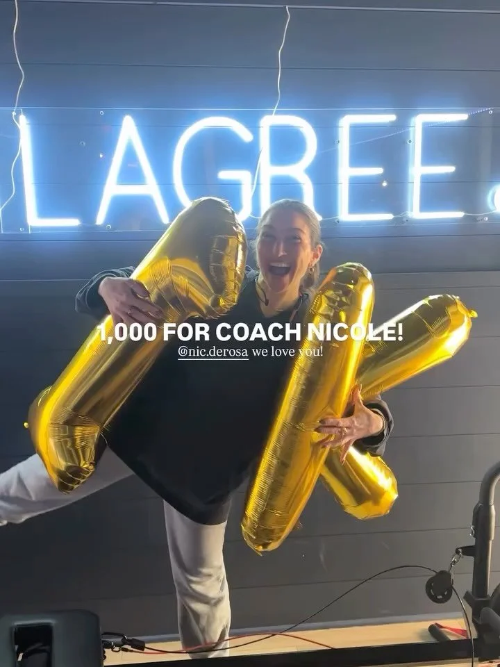 we love you march 🌷 from @nic.derosa teaching 1,000 classes 👏🏼👏🏼 to new trainers, goals hit, first classes, &amp; everything in between xx