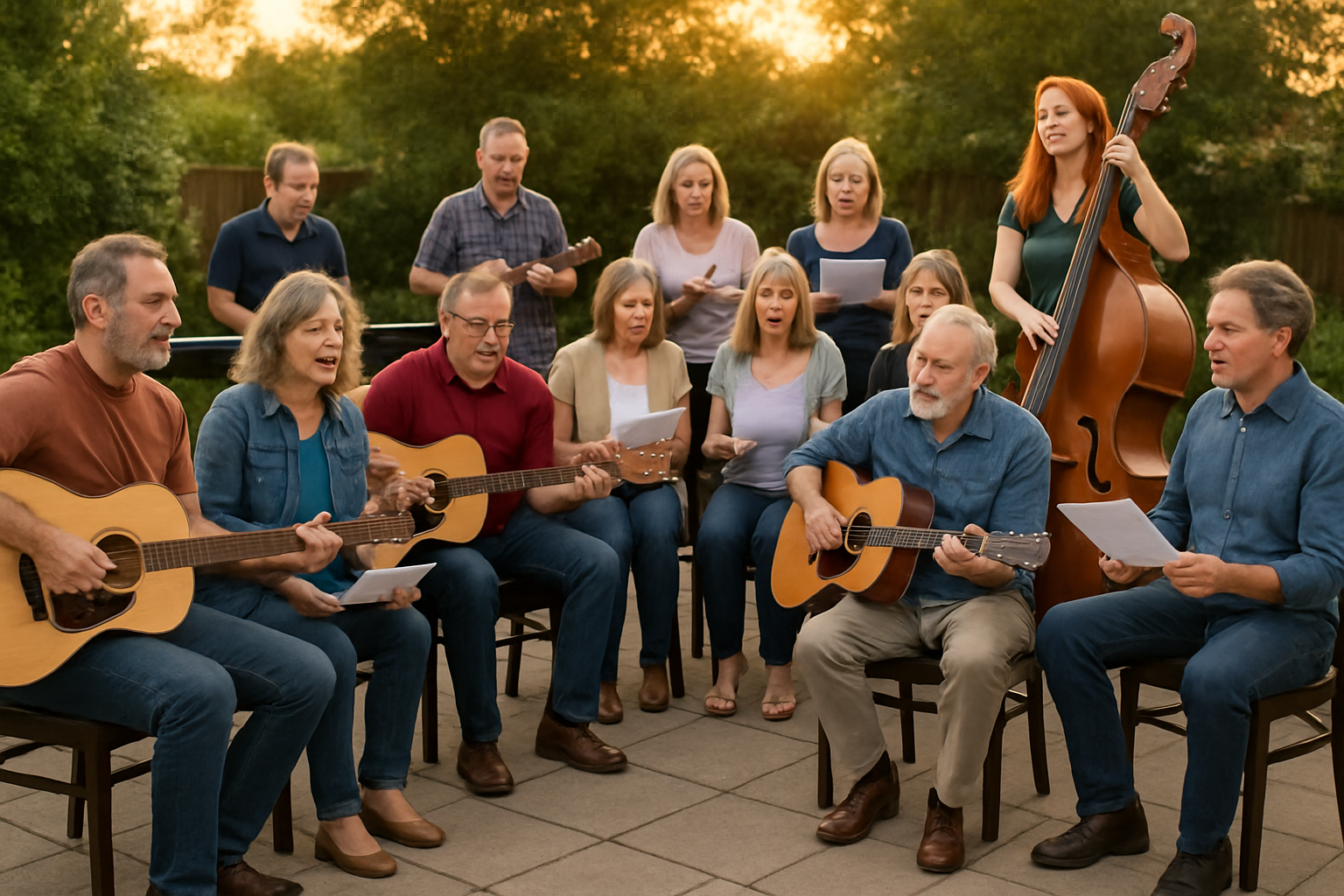 Campfire Jam & Singing in Central Court