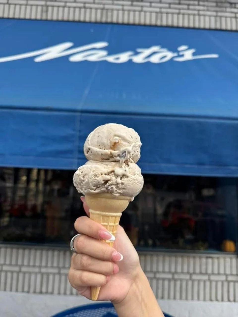 Cappuccino ice cream &amp; gelato ☕️🍨🤎 #saturday #springtime #icecreamlovers #Nastosicecream #nastoswoodbridge