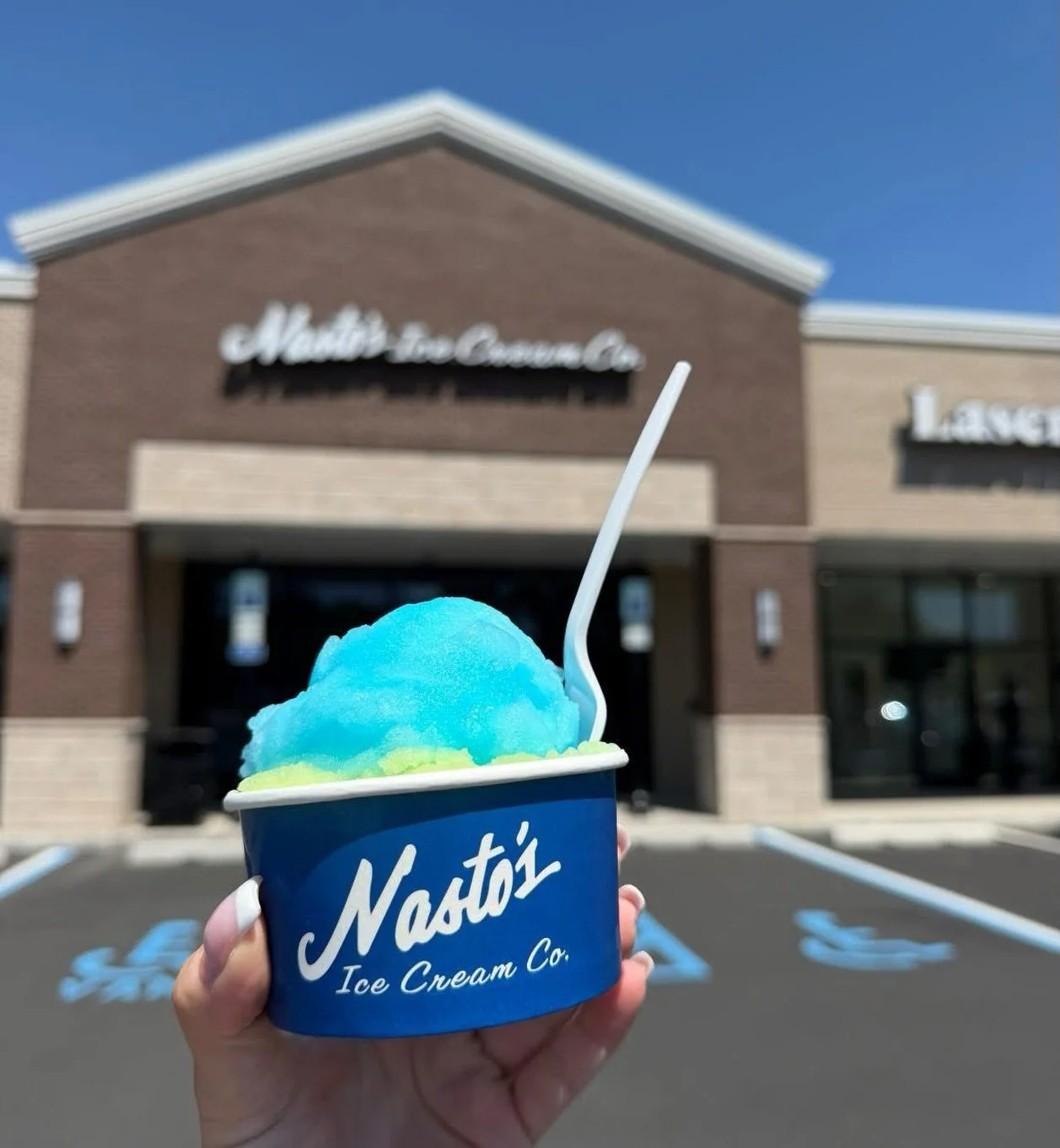 Sunday Funday 🍧✨☀️ It&rsquo;s definitely an Italian ice kind of day! Available flavors: lemon, cherry, watermelon, blue raspberry, sour apple, cantaloupe, &amp; mango. 🍋🍉🥭🍏🍈 #sundayfunday #italianice #heatwave #Nastosicecream #nastoswoodbridge